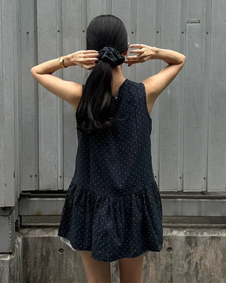 Polka dot mini dress (with scrunchie)
