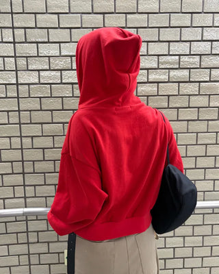 Daily Cropped Hooded Zip-Up