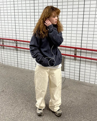 Wide cotton pants
