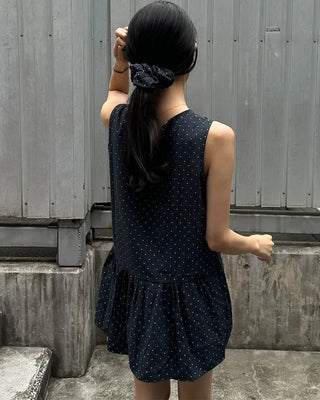 Polka dot mini dress (with scrunchie)