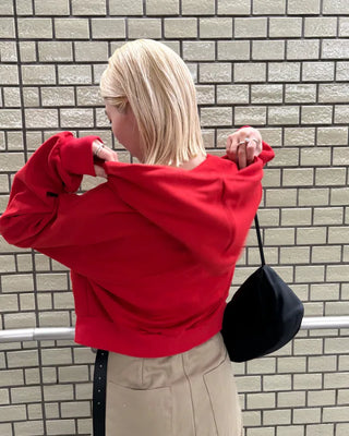 Daily Cropped Hooded Zip-Up