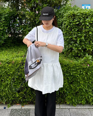 Shirred mini dress