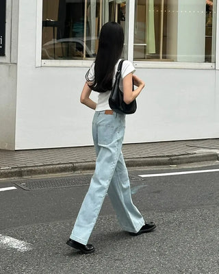 Crop Simple Short-Sleeve T-Shirt