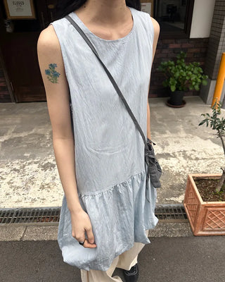 Balloon Shirred Mini Dress