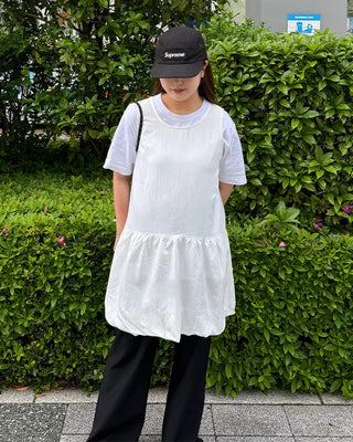 Shirred mini dress