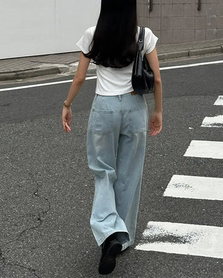Crop Simple Short-Sleeve T-Shirt