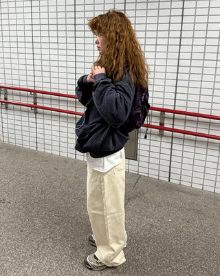 Wide cotton pants