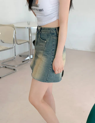 Printed Shirred Cropped T-Shirt (3 colors)