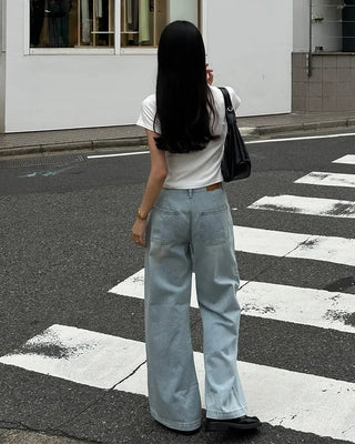 Crop Simple Short-Sleeve T-Shirt