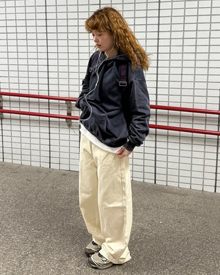 Wide cotton pants