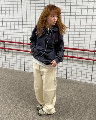 Wide cotton pants