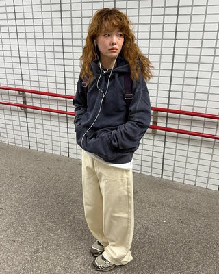 Wide cotton pants