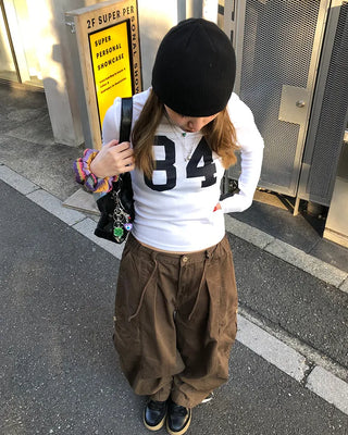 (Unisex) Waist String Balloon Cargo Pants