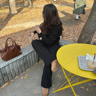 Daily Cropped Round Knit