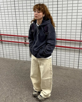 Wide cotton pants