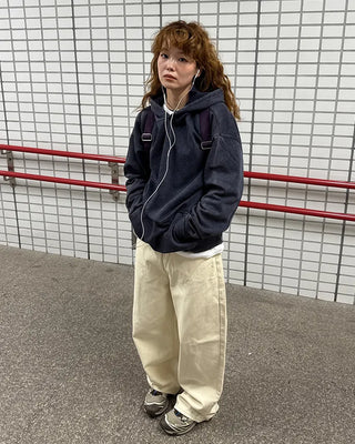 Wide cotton pants
