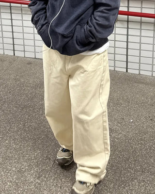 Wide cotton pants