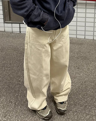 Wide cotton pants