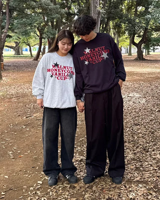 (Unisex) Star Lettering Sweatshirt