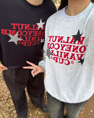 (Unisex) Star Lettering Sweatshirt