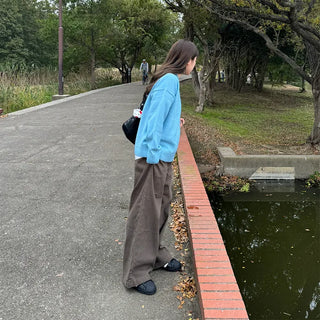 Pintuck Wide Cotton Pants
