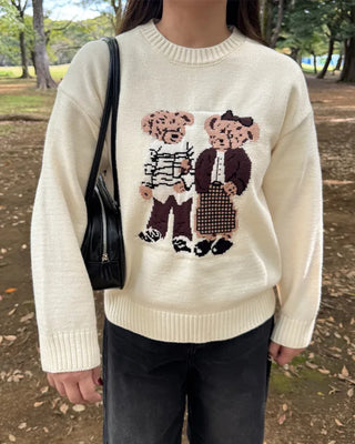 Bear Round Knit