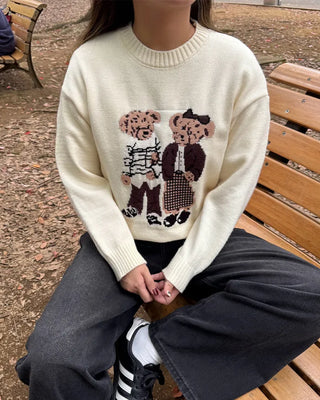 Bear Round Knit