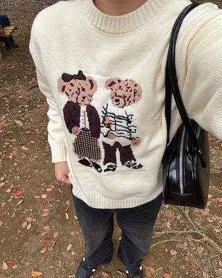 Bear Round Knit
