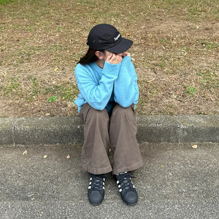 Loose-fit round knit