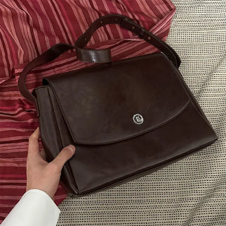Silver Button Big Crossbody Bag