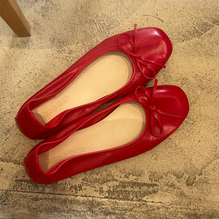 Ribbon flat shoes