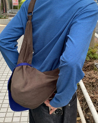 Casual cotton crossbody bag