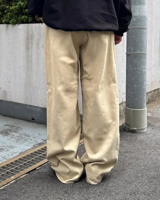 Cotton wide-leg pants