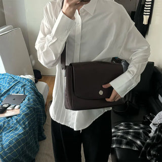 Silver Button Big Crossbody Bag