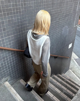 Soft angora knit vest