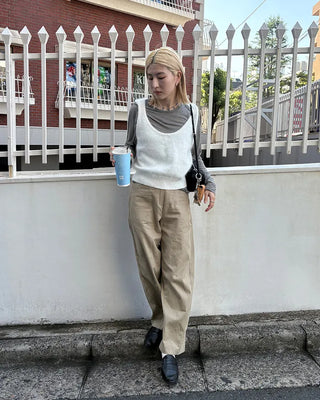 Soft angora knit vest