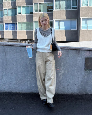 Soft angora knit vest