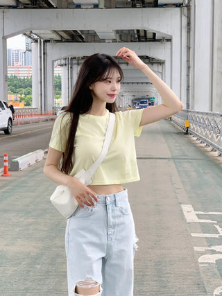 Basic Cropped T-Shirt (12 colors)