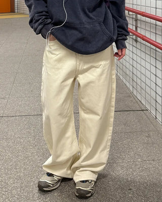 Wide cotton pants