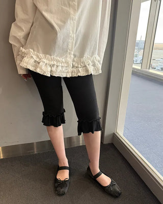 Rubber band satin ballet flats