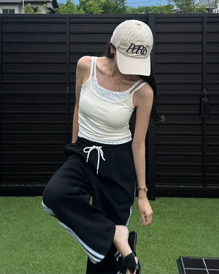 Wide T-Fed String Rack Pants