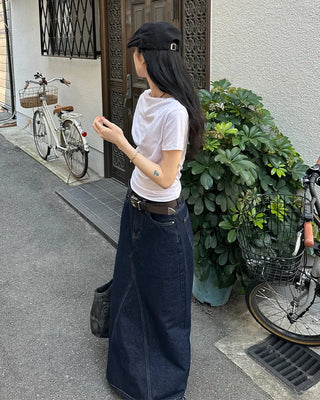 Shirred Off-Shoulder T-Shirt