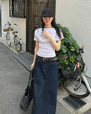 Shirred Off-Shoulder T-Shirt
