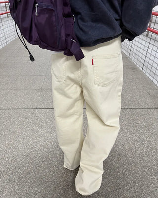 Wide cotton pants