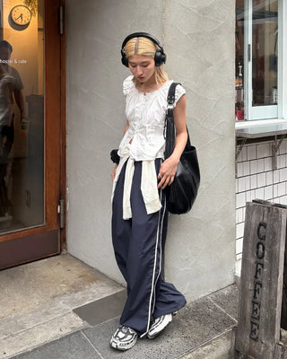Spring Nylon Bicolor Pants