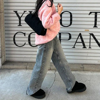 Suede Baguette Shoulder Bag