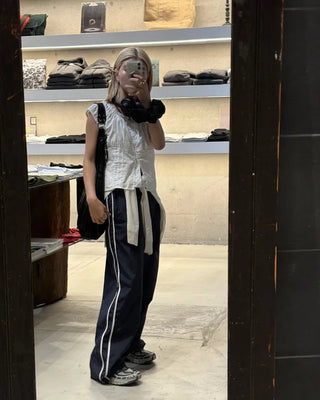 Spring Nylon Bicolor Pants