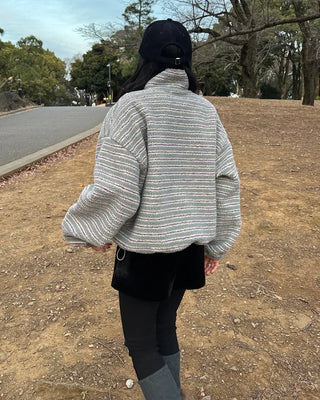 Waist bag, elastic waistband, pleated velvet shorts