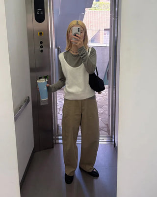 Soft angora knit vest