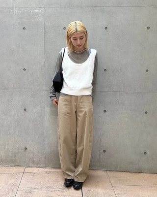 Soft angora knit vest